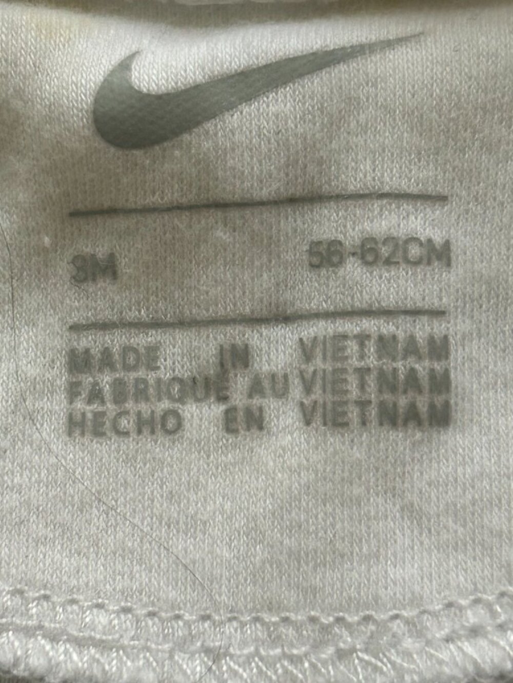 Nike Baby Boy All-Over Nike Swoosh Print Full-Zip Footed Coverall Size 3 months - Picture 5 of 10